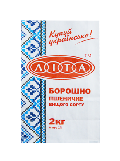 Борошно пшеничне ЛІТА вищий сорт 2 кг